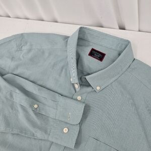 Untuckit Cadetto Wrinkle Free Shirt Men's Size 2XL Green Micro Houndstooth L/S.‎